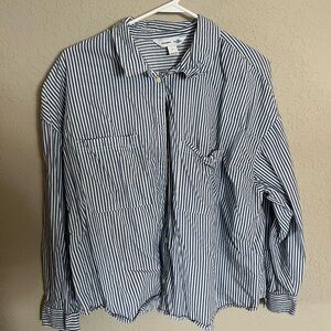 Old Navy Striped Button Down Shirt